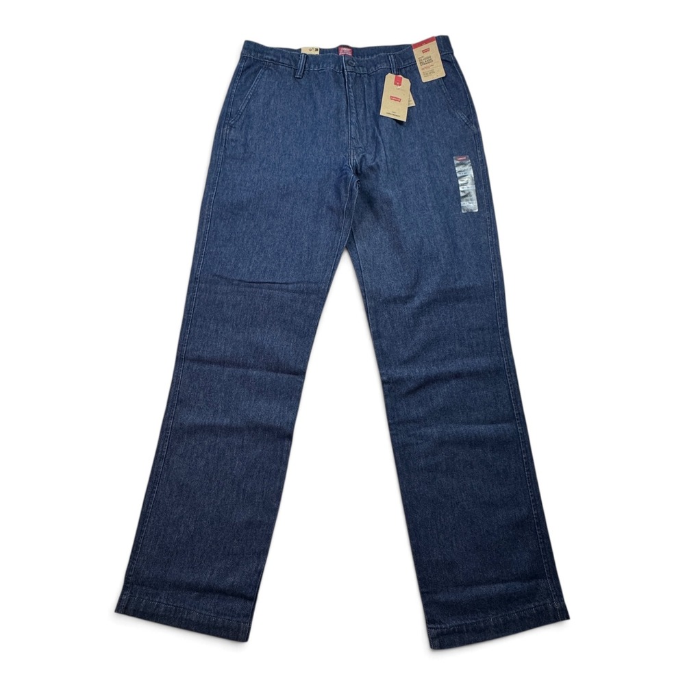 NWT Levis XX Chino Relaxed Straight Lightweight Denim Pants Blue Mens 36x34